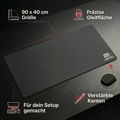 XXL Gaming Mauspad – Classic Edition (90x40 cm) -Schreibtischunterlage