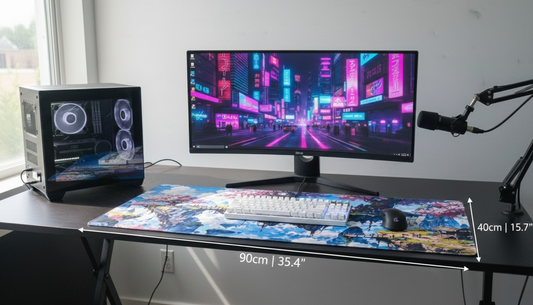 Gaming Desk Mousepad floating Islands 900×400x3