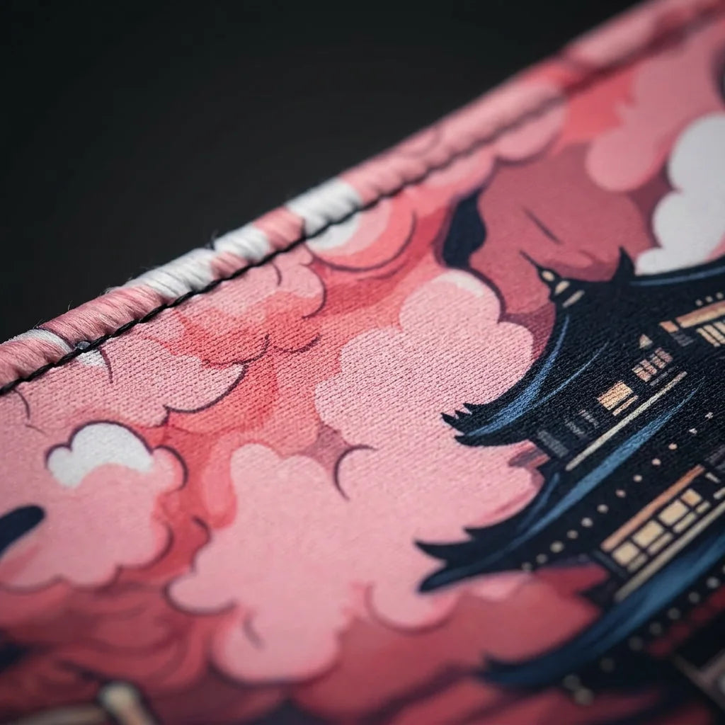 XXL Gaming Mauspad »Sakura Peak« (90x40 cm) Schreibtischunterlage – Kirschblüten Design