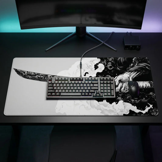 XXL Gaming Mauspad Katana (90x40 cm) Schreibtischunterlage – Japan Design