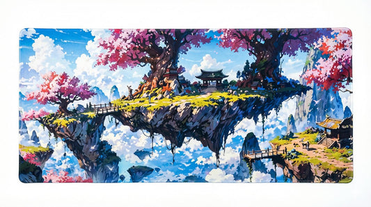 Gaming Desk Mousepad floating Islands 900×400x3